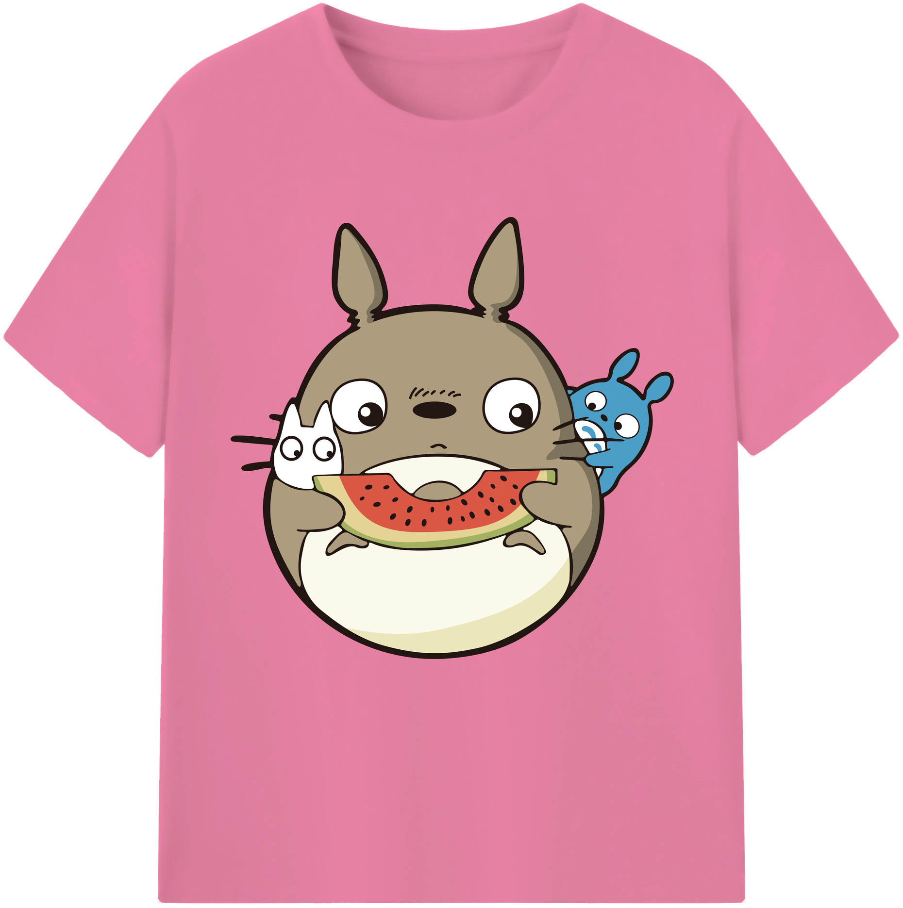 （画像用） となりのトトロ 草壁メイ 草壁サツキ My Neighbor Totoro Satsuki Kusakabe Mei Kusakabe 綿100％半袖Tシャツ（フロントプリント）
